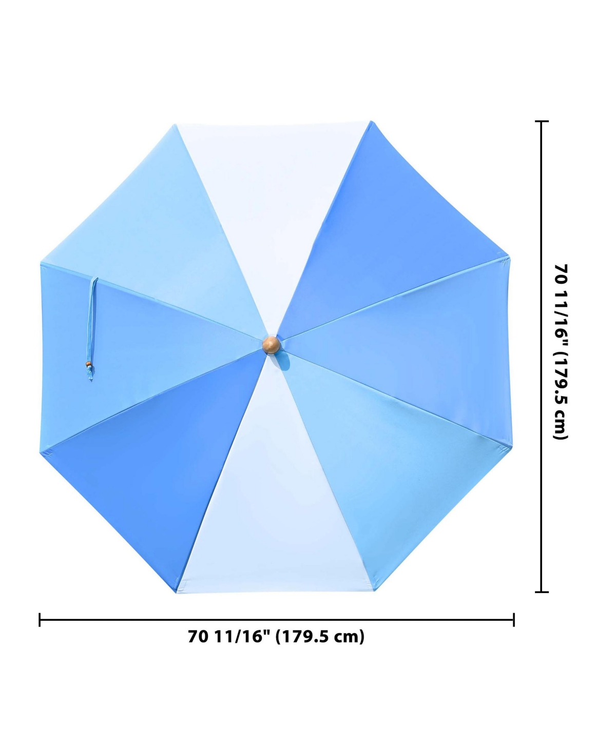 LAGarden Ft Fringe Umbrella Replacement Canopy Top Cover Outdoor Patio Yard