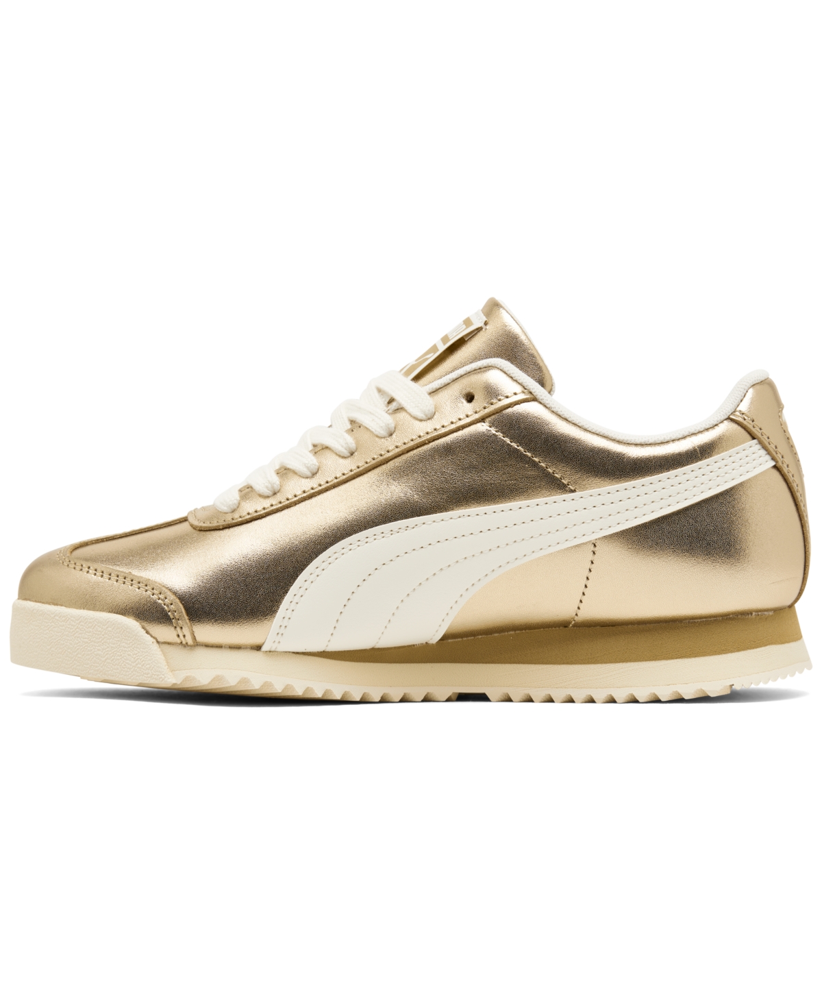 Puma Women's Roma Chrome Paris Casual Sneakers From Finish Line In  Gold,white