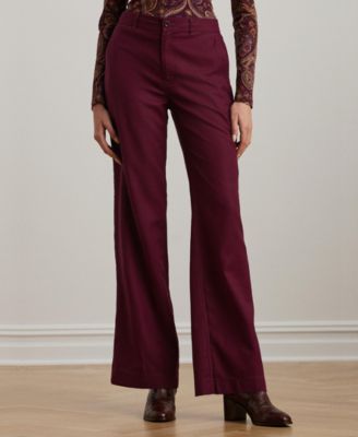Lauren Ralph Lauren - Women's Canvas Wide-Leg Pants