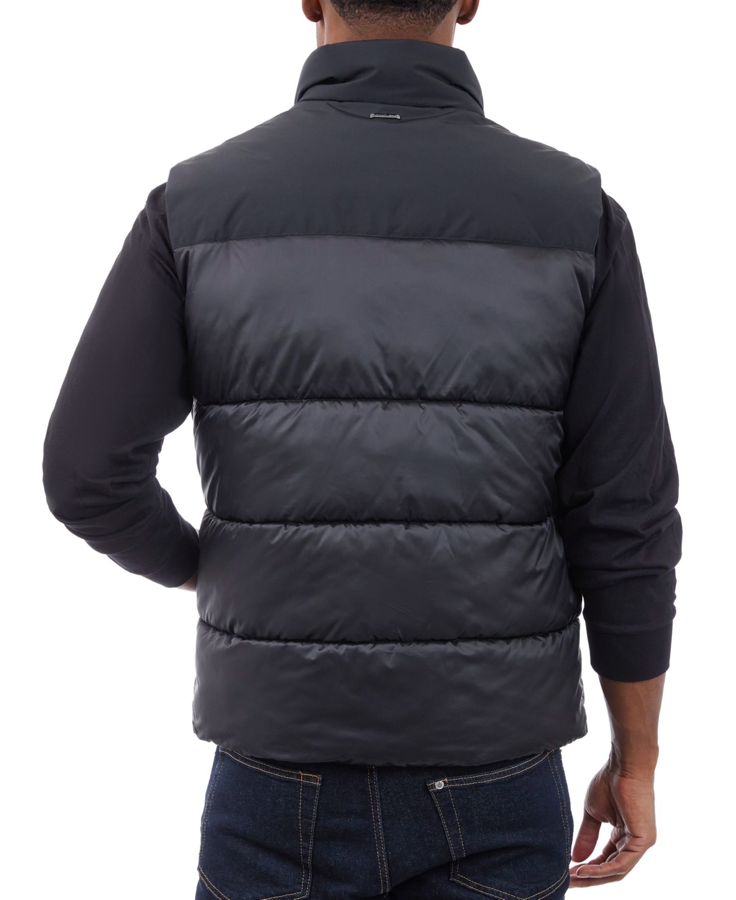 Мужской жилет Michael Kors Heavyweight Quilted Puffer Vest, цвет: Чёрный — фото 2