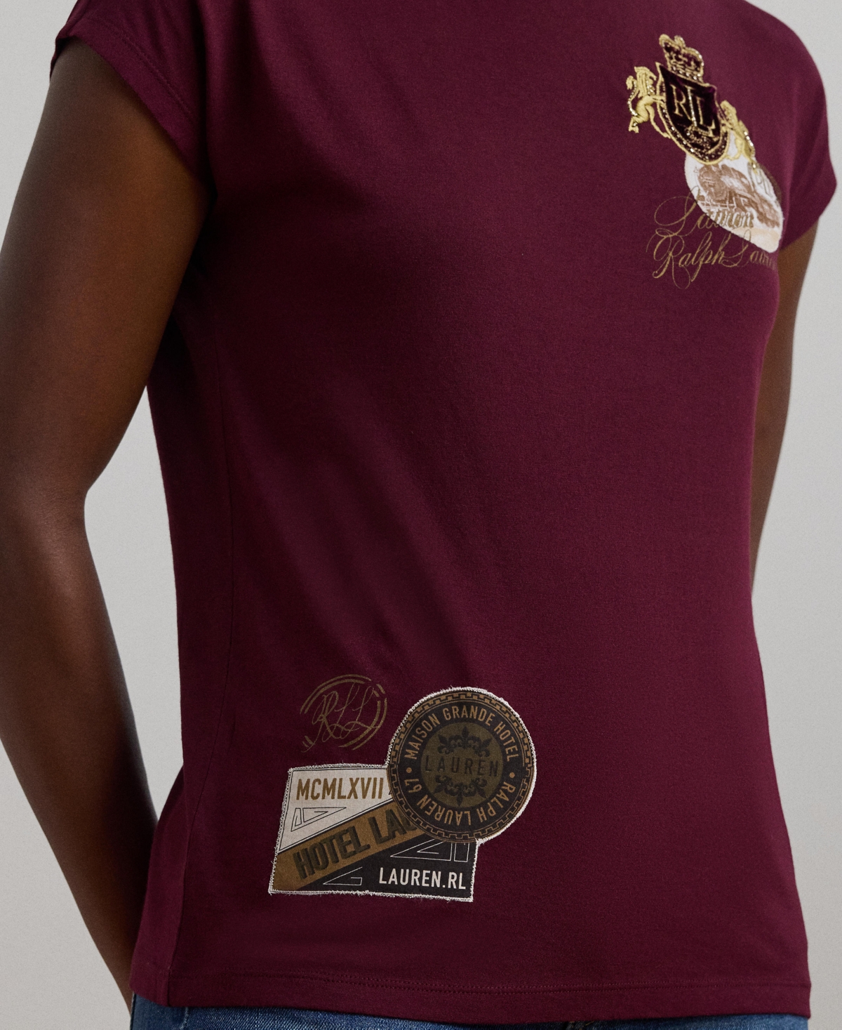 Lauren Ralph Lauren Women's Graphic Cotton-Blend Jersey Tee