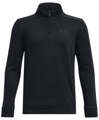【Under Armour】フリース 1/4 ジップ トップ BK ※送関込 Under Armour Big Boys Armour Fleece 1/4-Zip-Up Jacket - Macy's