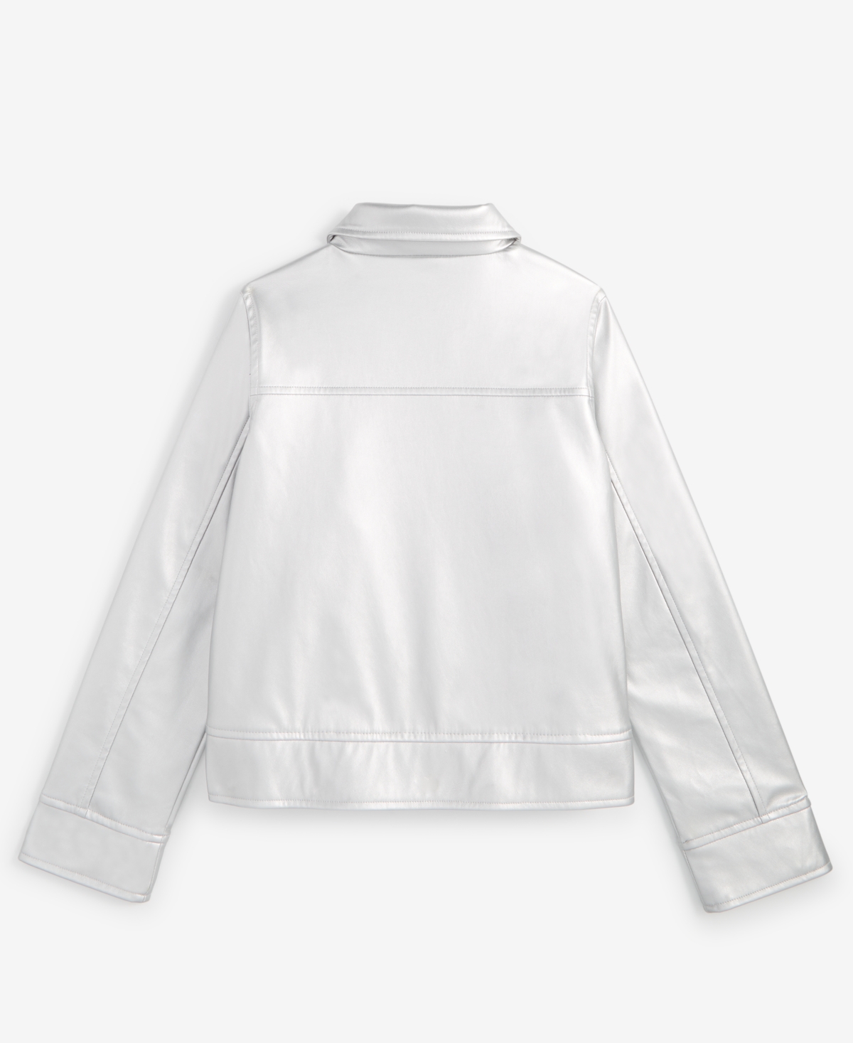 Epic Threads Little & Big Girls Faux-leather Biker Jacket, Exclusively At Macy's In Silver