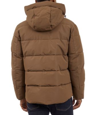 Men's Quilted Hooded Puffer Jacket 