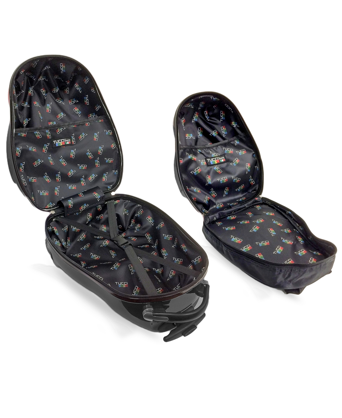 Tucci 2 Pc Kids Luggage Suitcase Set In Tigerlicious