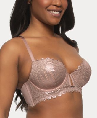 Women's Siren Lace Demi U-Wire Longline Bra