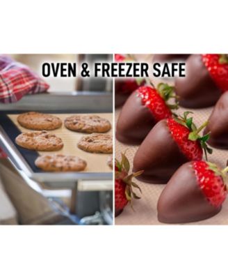 (2 Pack) Silicone Baking Mat Sheet Set - Reusable Baking Mat Nonstick