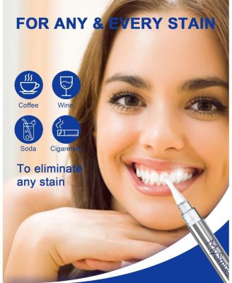 Teeth Whitening Pen Kit 14 Treatments - 2Pcs Non-Sensitive Teeth Whitening Gel Pen for Whiter Teeth - 8ML Tooth Whitening Gel with Strength Hydrogen Peroxide