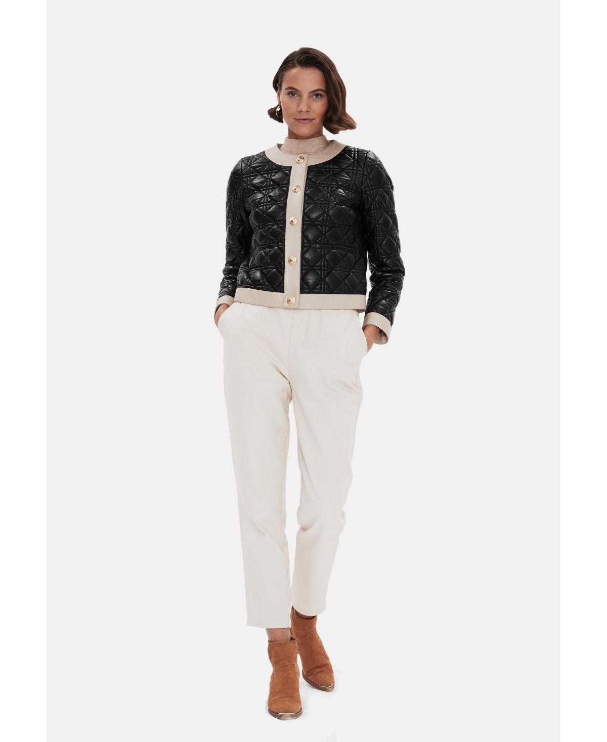 Women's Fashion Jacket, Black - Black
