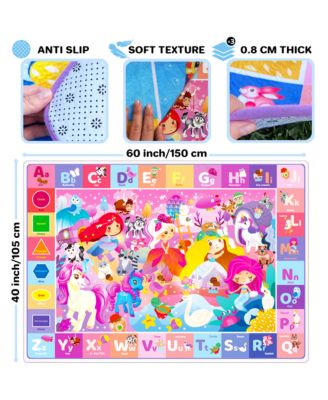 Super Soft Plush Surface ABC Playmat for Kids Toddlers & Infants