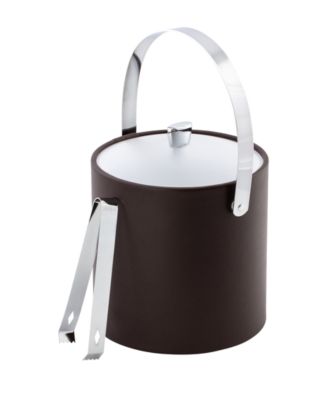 Ice Bucket and Ice Tong, 3 Quart (color: Black)