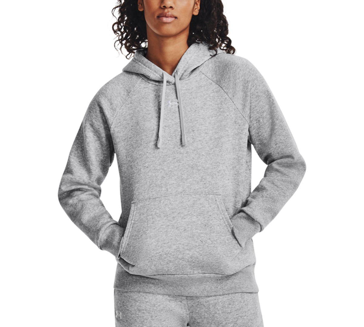Under Armour Women’s Rival Fleece Long-Sleeve Hoodie – Mod Gray