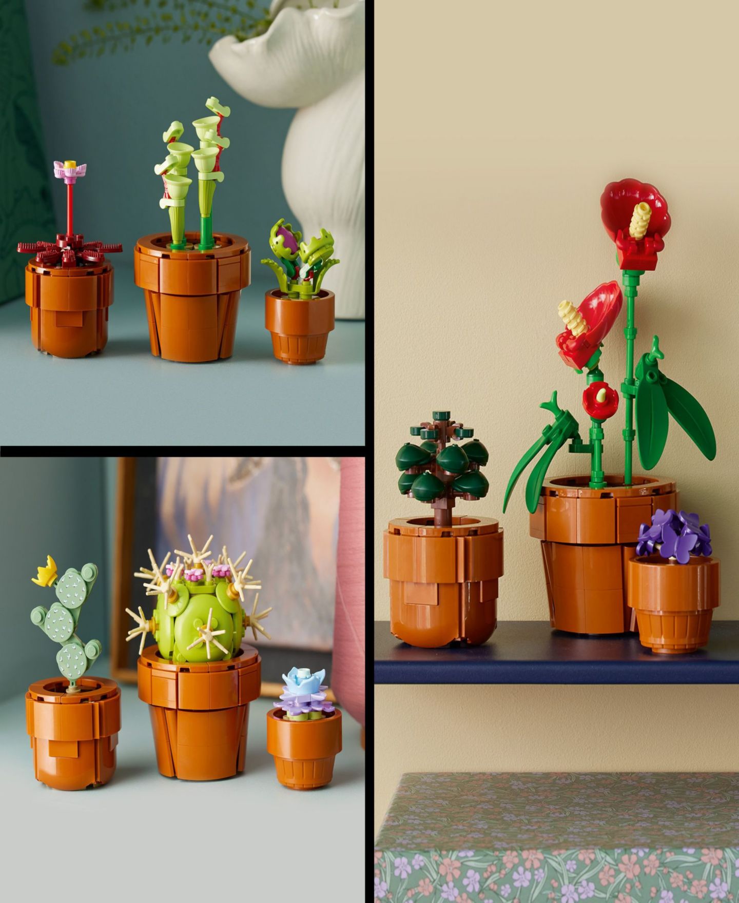 Детские конструкторы LEGO® Icons Tiny Plants and Flowers Build and Display Set 10329, 758 Pieces — фото 9