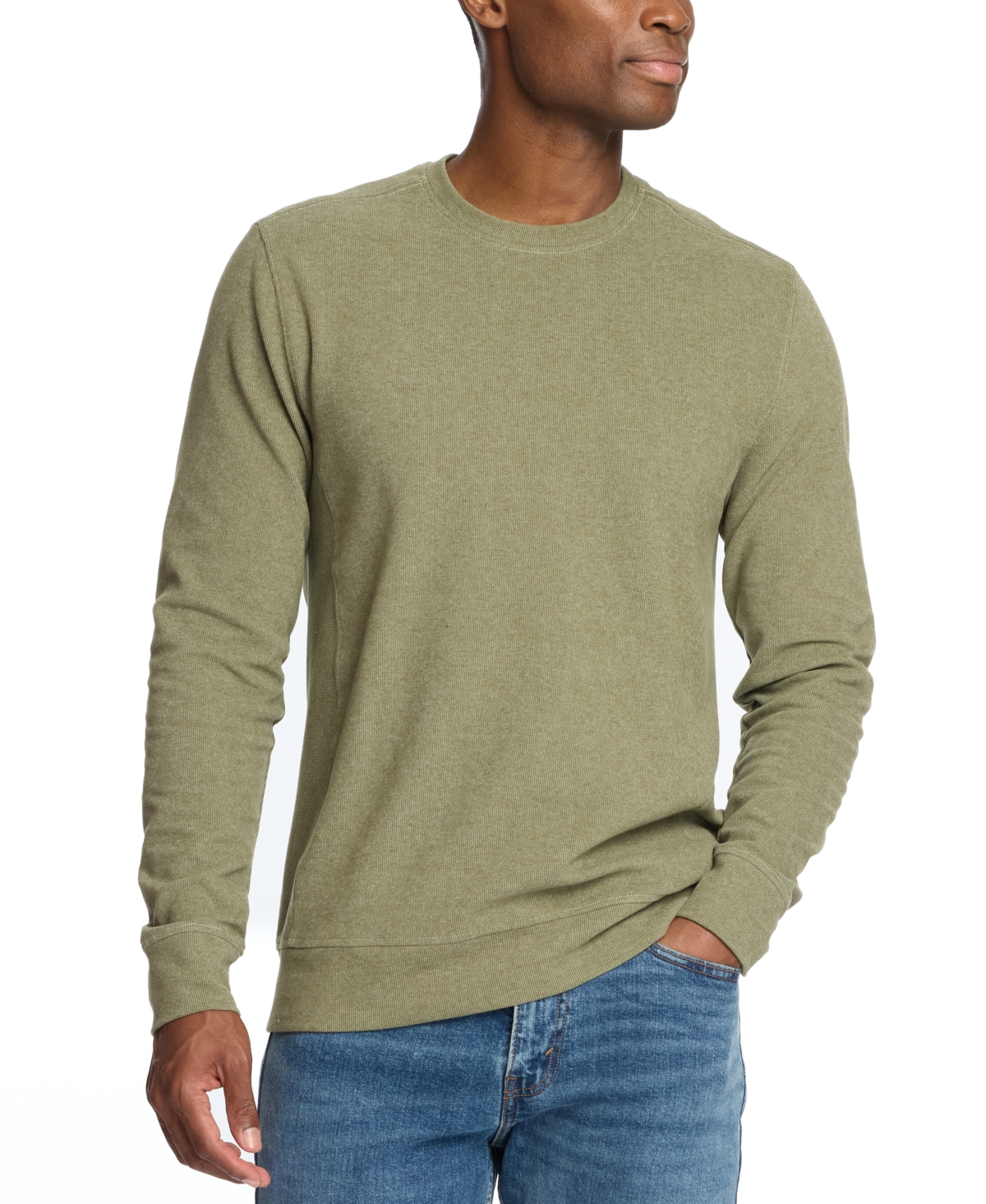Weatherproof Vintage Men's Corded Crewneck Shirt