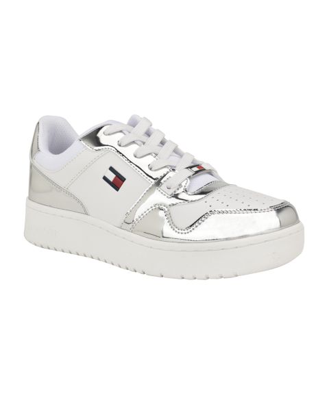 Женские кроссовки Tommy Hilfiger Twigye Lace-Up, цвет: Серебряный / Белый