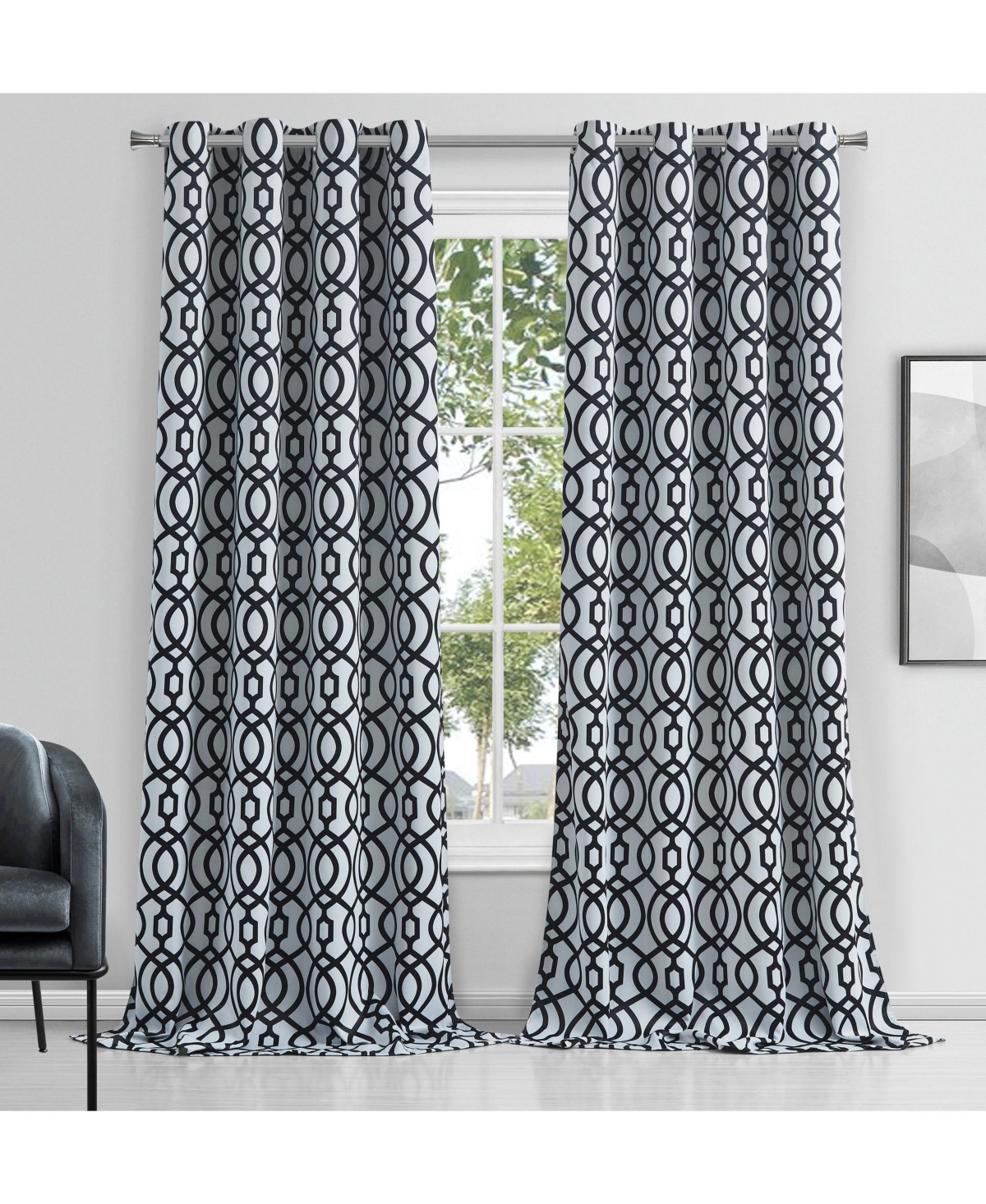 Dainty Home Trellis Blackout Window Panel 54