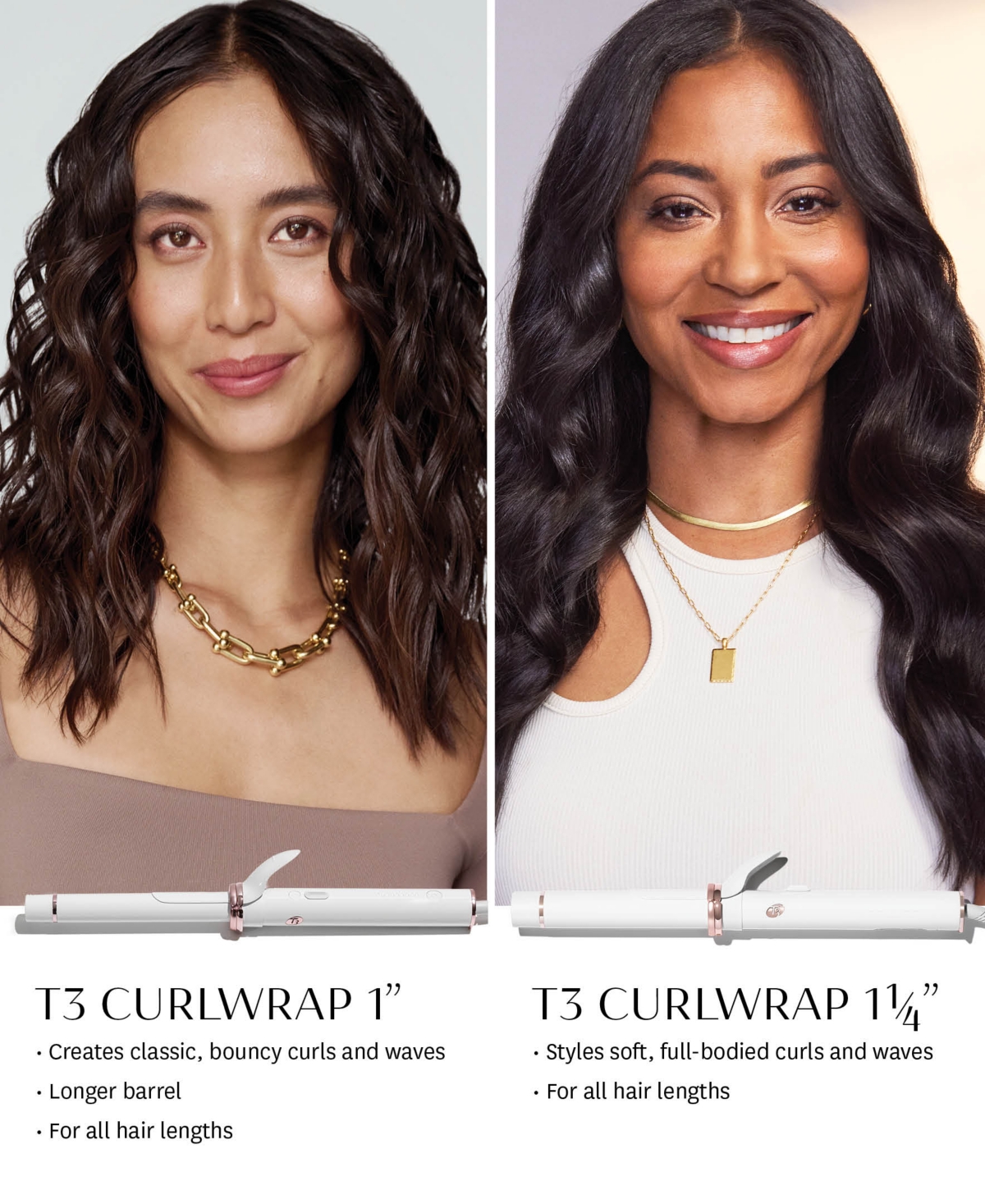 T3 Curlwrap 1" Automatic Rotating Curling Iron With Longer Barrel In No Color