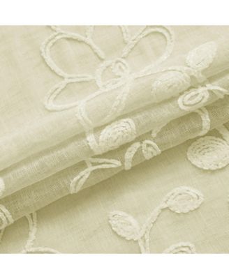 Rita Linen Look 76" W x 96" L Grommet Window Panel Set