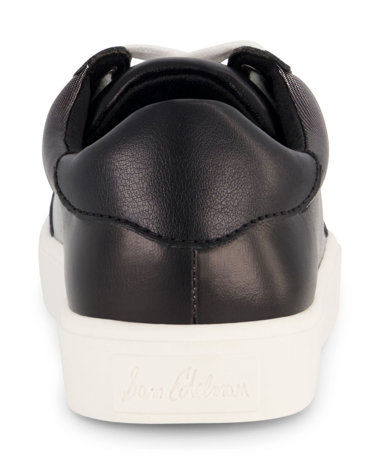 Кроссовки Sam Edelman Essie Tere Lace Up Court Sneaker для девочек, цвет: Чёрный — фото 6