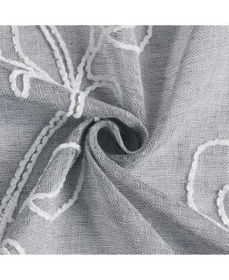 Stella Linen Look 76" W x 63" L Grommet Window Panel Set