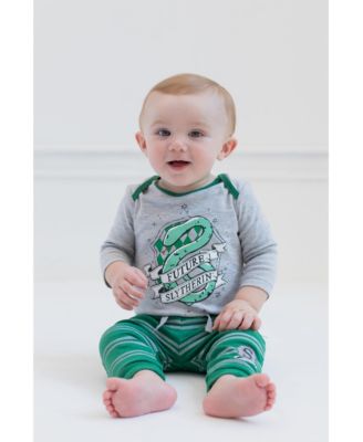 Baby Boys Baby Hufflepuff Slytherin Ravenclaw Baby 4 Pack Jogger Pants Newborn to