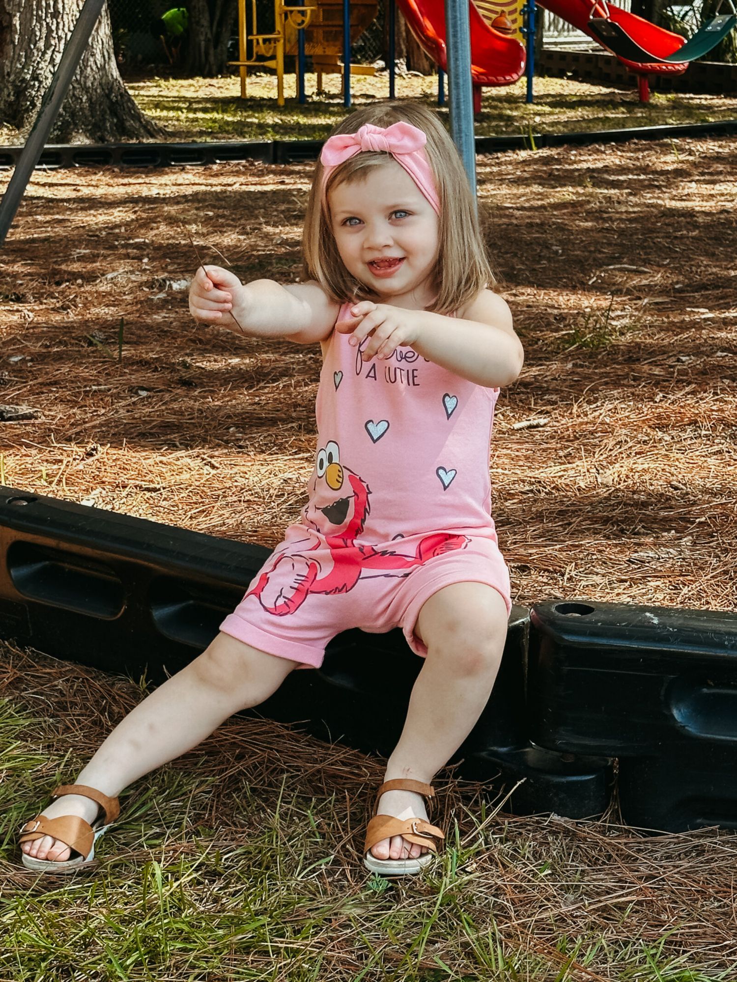 Baby Girls Elmo Romper and Headband