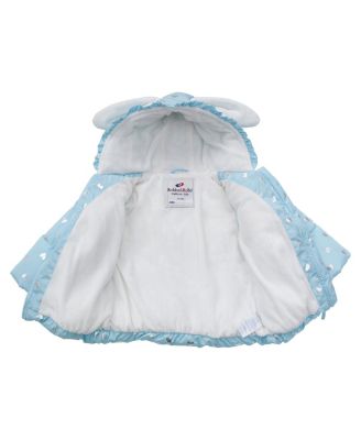 Baby Girls Soft Fleece Lined Puffer Jacket Winter Coat