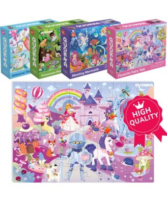 4 x 60 Pieces Jigsaw Puzzles for Kids Ages 4-6
