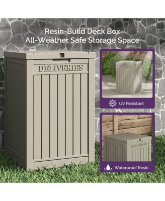 48 Gallon Outdoor Patio Deck Storage Box Floor Decor