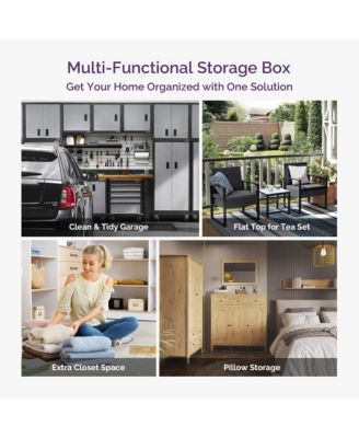 100 Gallon Outdoor Patio Deck Storage Box Floor Decor