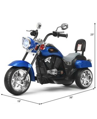 6V Kids Ride On Chopper Motorcycle 3 Wheel Trike with Headlight