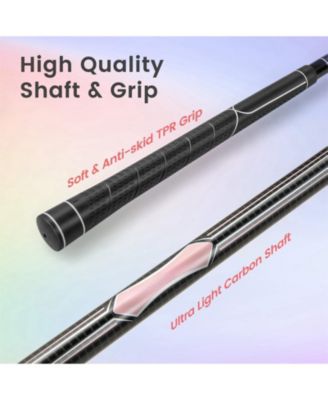 Women's 9 Pieces Complete Golf Club Set-Pink