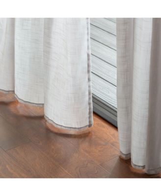 Premium 2-Panel Soft Textured Semi Sheer Curtains