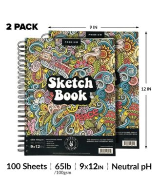2 Pack Sketch Books