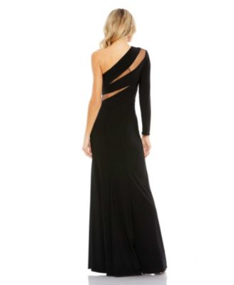 Women's Ieena Jersey One Shoulder Illusion Cut Out Gown