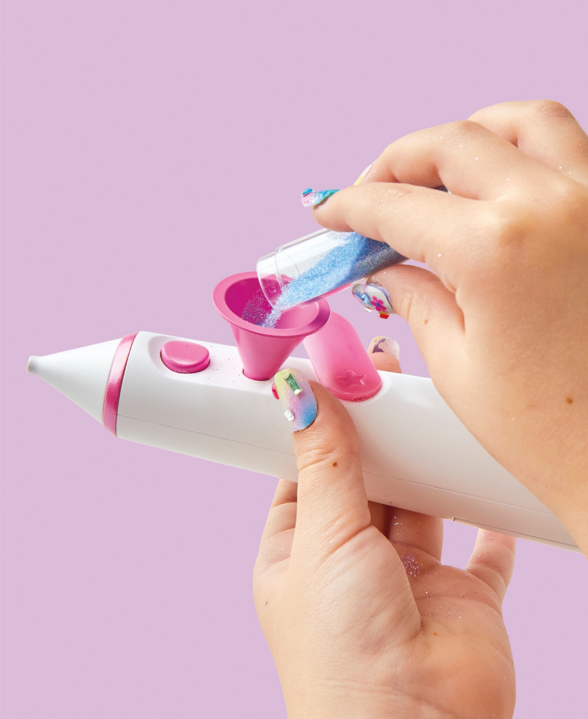 Geoffrey's Toy Box Airbrush Glitter Salon Nail Design Studio Kit In No Color