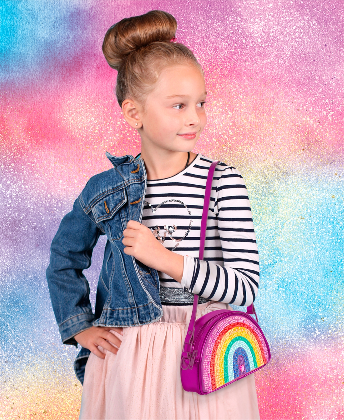 Geoffrey's Toy Box Diy Rainbow Bling Purse Diamond Painting Kit In No Color