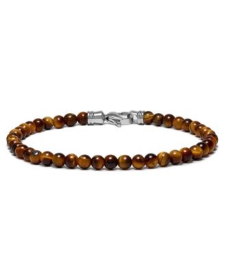 Vincero Men's Spiritual Bead Bracelet, 4mm - Tigers eye