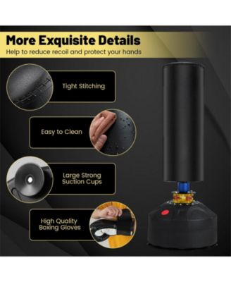 Freestanding Punching Bag Kickboxing Bag with Stand and Suction Cup Base