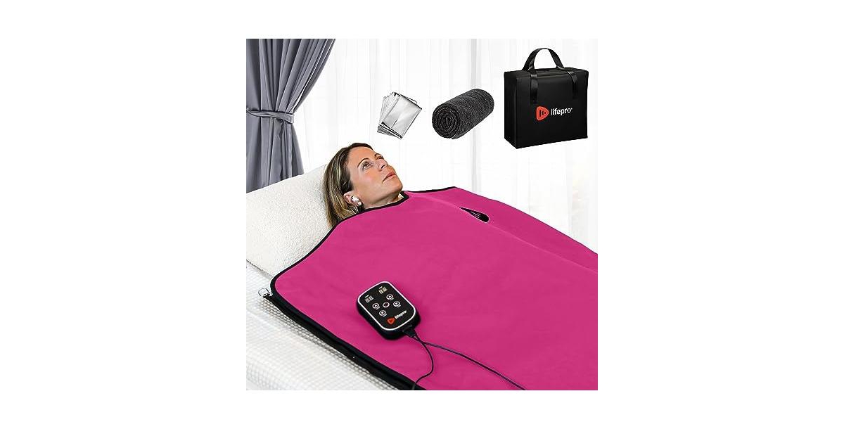 Lifepro Far Infrared Sauna Blanket - Portable Infrared Sauna for Home Relaxation - Sauna Blanket - Infrared Blanket Sauna with 77–176 °F T