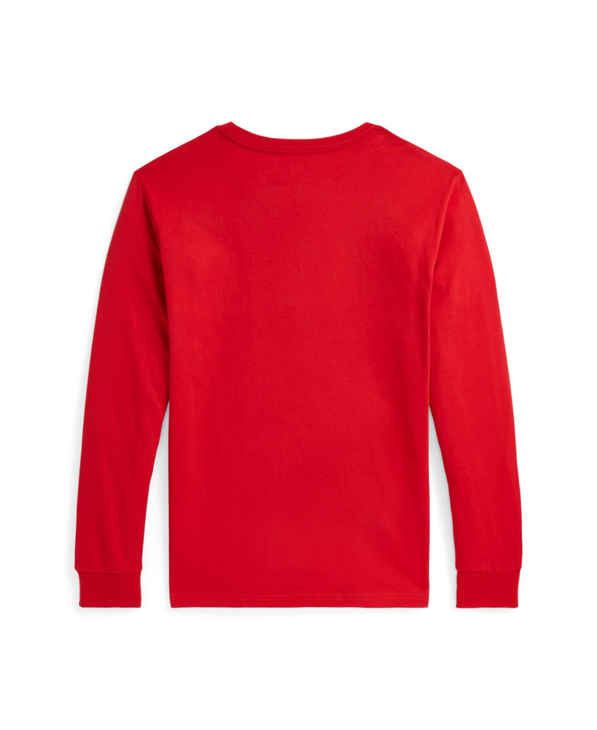 Polo Ralph Lauren Big Boys Plaid-Logo Cotton Jersey Long Sleeve Tee - Rl 2000 Red