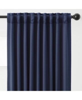 Premium 2-Panel Solid Contemporary Room Darkening Curtains - 3-in-1 Back Tab, Rod Pocket, Ring Tab  - for Windows Living Room Bedroom