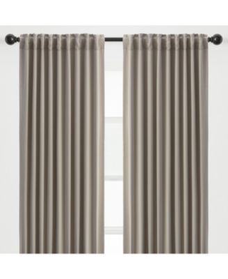 Premium 2-Panel Ornamental Damask Classy Room Darkening Curtains - 3-in-1 Back Tab, Rod Pocket, Ring Tab - for Windows Living Room Bedroom - Room Darkening Drapes 52 x 96 Inches - Ruby