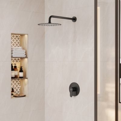 10Inch Wall Mount Round Shower Faucet Rain Shower System