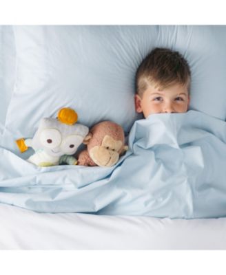 Premium Embossed Light Gray Twin Size Bed Sheets Set 3-Piece - Soft Stripe Diamond Pattern 1 Flat Sheet 1 Fitted Sheet 1 Pillowcase - Wrinkle Resistant - Microfiber Sheet - Silver – Twin