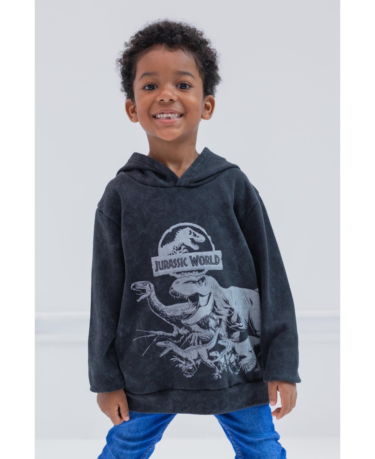 Jurassic World Toddler Boys Dinosaur T-Rex Fleece Pullover Hoodie to