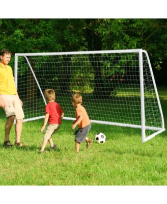 12 x 6 Feet Soccer Goal with Strong PVC Frame and High-Strength Netting