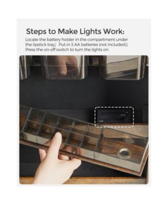 Jewelry Cabinet Armoire with Mirror for Elegant Accessory Storage