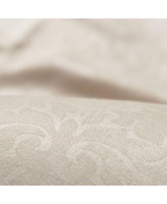 Premium 2-Panel Embellish Embossed Classy Blackout Curtains - 3-in-1 Back Tab, Rod Pocket, Ring Tab - for Windows Living Room Bedroom - Room Darkening Drapes 52 x 84 Inches - Taupe