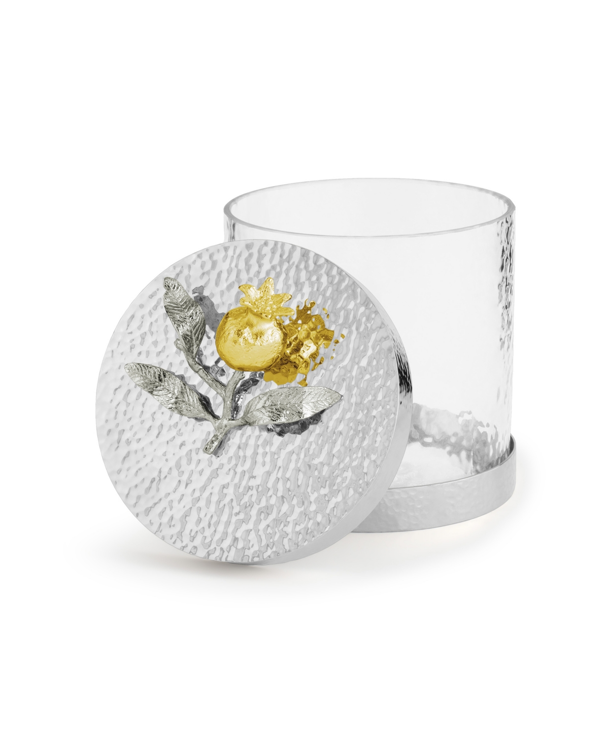 Michael Aram Pomegranate Silver And Gold Extra-small Canister In No Color